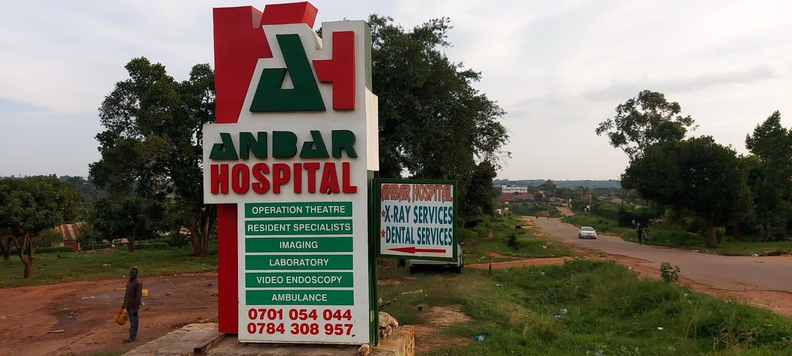 Anbar Hospital Sign Post at the Road Side